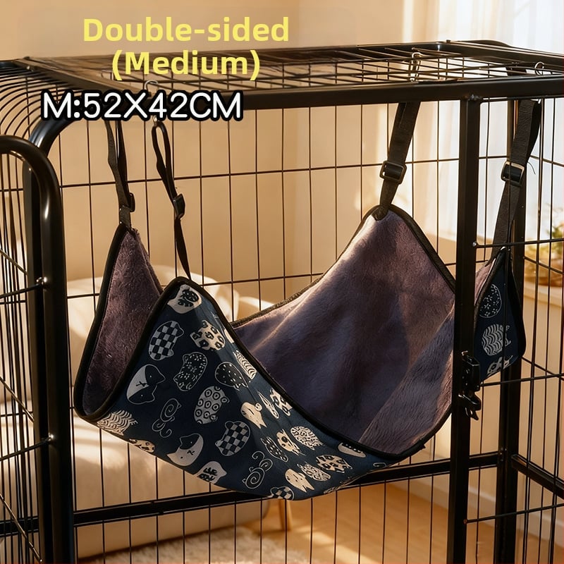 Macska függőágy - plüss belső fekhely, négy évszakos, légáteresztő és meleg, Scottish Fold, British Shorthair, Ragdoll, Birman fajtáknak