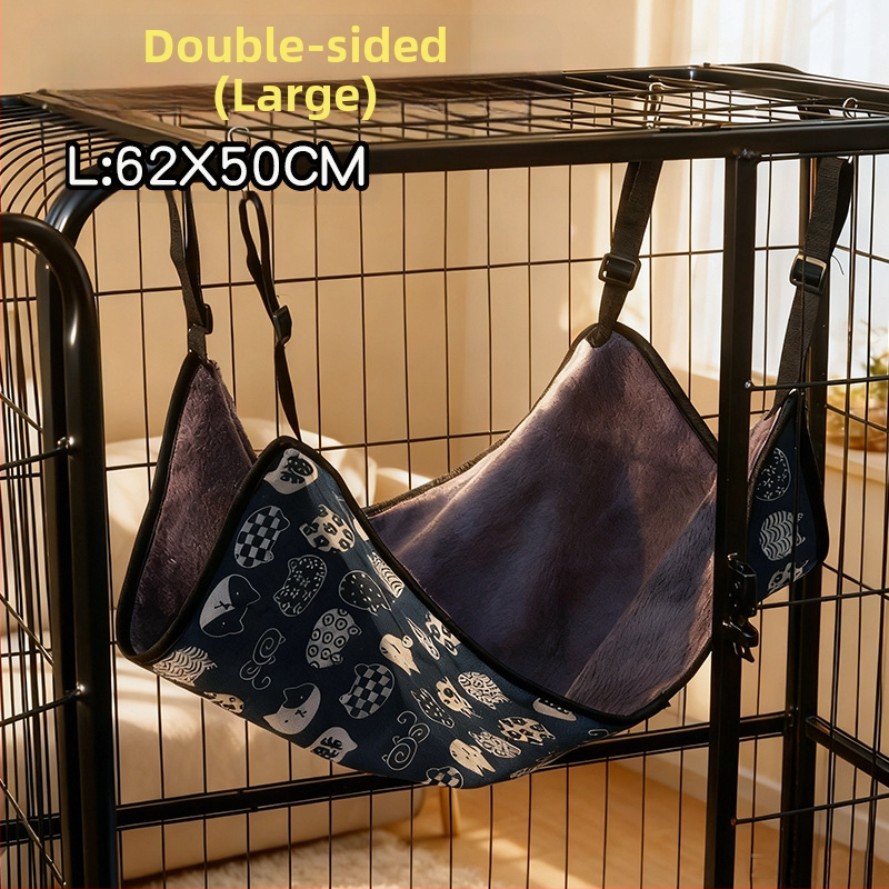 Macska függőágy - plüss belső fekhely, négy évszakos, légáteresztő és meleg, Scottish Fold, British Shorthair, Ragdoll, Birman fajtáknak