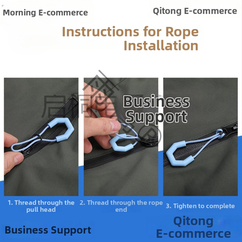 Nylonový ťah č zip s odnímateľnou šnúrkou – Príslušenstvo vstrekovanej formy pre oblečenie, bundy, stany a tašky