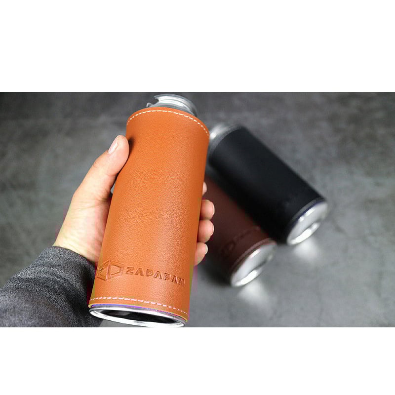 Кожен калъф за газова бутилка 250 г — портативен, изолиран и ветроустойчив за къмпинг, защитен холстер за двама