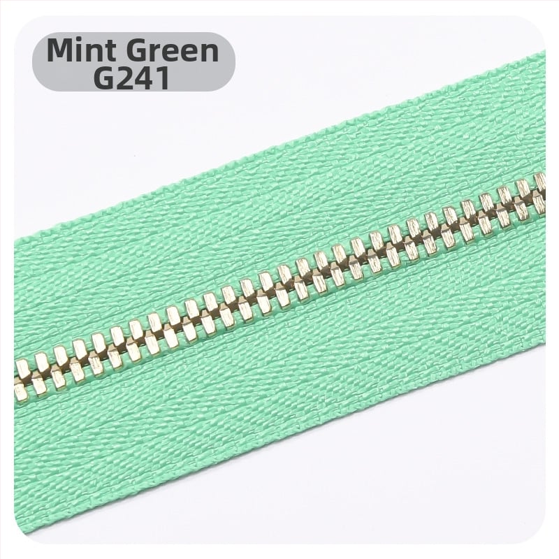 Meibang метален цип за кожени чанти - двупосочен плавен ход, зъбци във форма на царевица, висок клас аксесоар