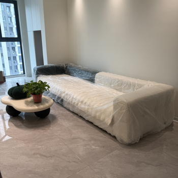 Κάλυμμα μίας χρήσης για καναπέ με ελαστικό κορδόνι – PE υλικό, απλός σχεδιασμός, κατάλληλο για έπιπλα και κοιτώνες; προστασία από σκόνη και αδιάβροχο