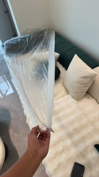 Κάλυμμα μίας χρήσης για καναπέ με ελαστικό κορδόνι – PE υλικό, απλός σχεδιασμός, κατάλληλο για έπιπλα και κοιτώνες; προστασία από σκόνη και αδιάβροχο