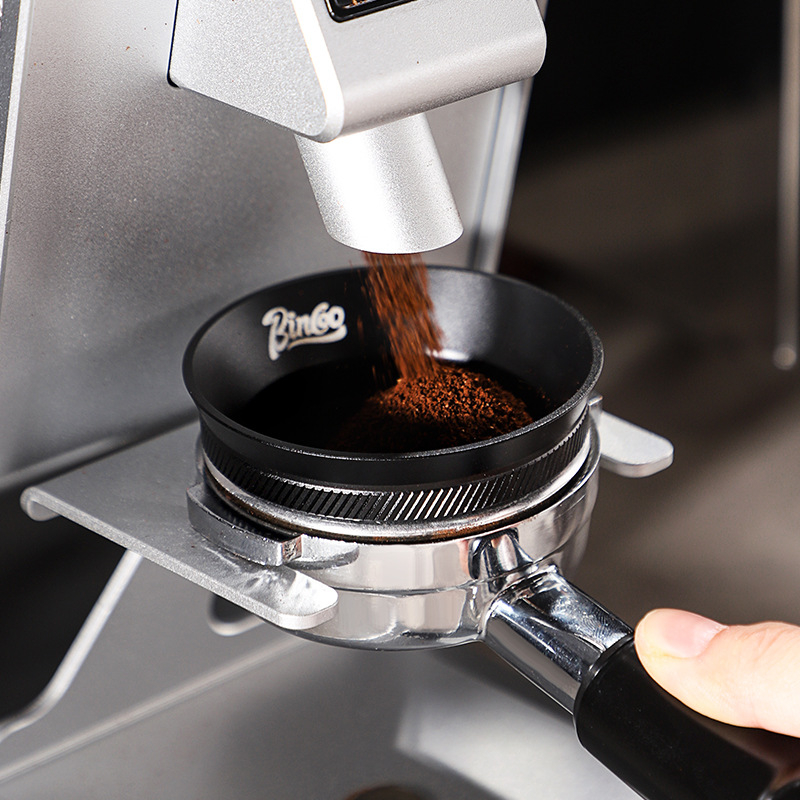Bincoo Μαγνητικό δαχτυλίδι λήψης σκόνης για καφετιέρα — δαχτυλίδι συλλογής σκόνης, κράμα αλουμινίου, μοντέλο GYKF2048, μοντέρνο απλό στυλ, κατάλληλο για οικία και καφέ