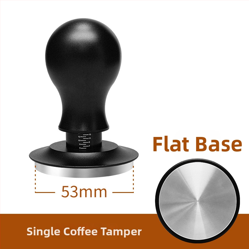 Πρέσα καφέ σε σκόνη, σταθερή πίεση 30 lb, σφυρί από ανοξείδωτο χάλυβα με βίδωμα, βάση ισορροπίας, σώμα από κράμα αλουμινίου + ανοξείδωτο χάλυβα