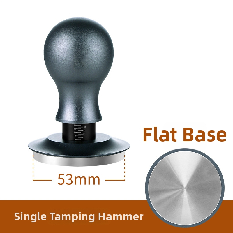 Πρέσα καφέ σε σκόνη, σταθερή πίεση 30 lb, σφυρί από ανοξείδωτο χάλυβα με βίδωμα, βάση ισορροπίας, σώμα από κράμα αλουμινίου + ανοξείδωτο χάλυβα