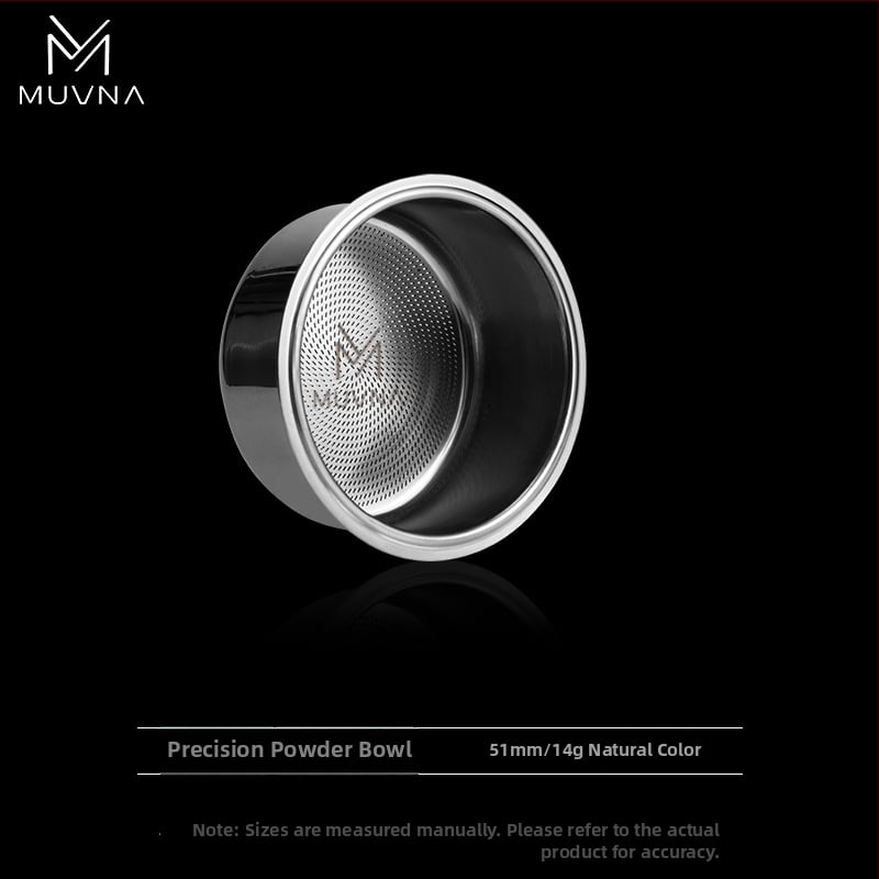 Δοχείο δοσομέτρησης για μηχανή εσπρέσο, σειρά Liquid Magic της MUVNA MUWENA, 304 ανοξείδωτος χάλυβας, 18/20/22 g