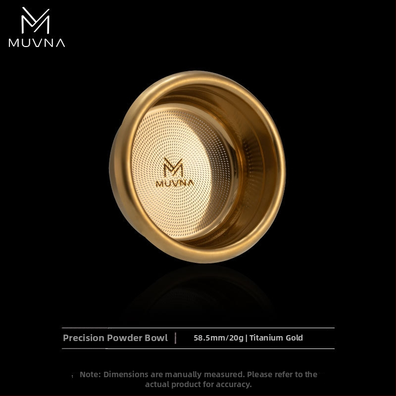 Δοχείο δοσομέτρησης για μηχανή εσπρέσο, σειρά Liquid Magic της MUVNA MUWENA, 304 ανοξείδωτος χάλυβας, 18/20/22 g