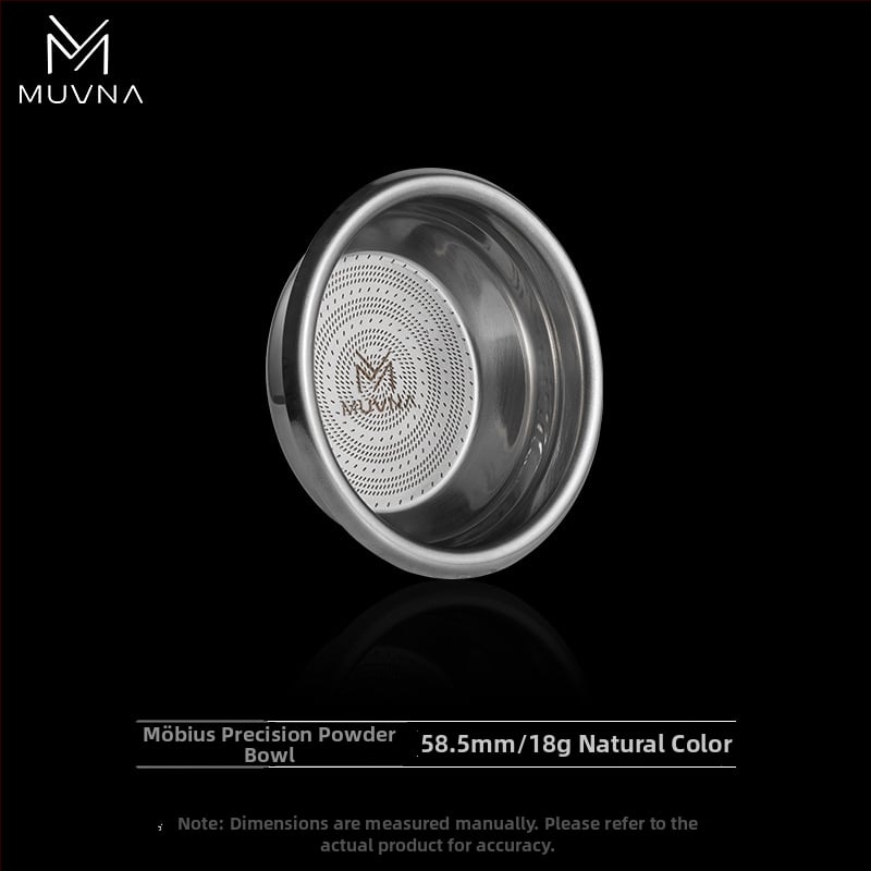 Δοχείο δοσομέτρησης για μηχανή εσπρέσο, σειρά Liquid Magic της MUVNA MUWENA, 304 ανοξείδωτος χάλυβας, 18/20/22 g