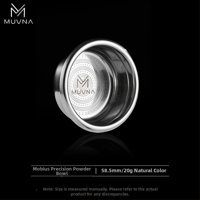 Δοχείο δοσομέτρησης για μηχανή εσπρέσο, σειρά Liquid Magic της MUVNA MUWENA, 304 ανοξείδωτος χάλυβας, 18/20/22 g