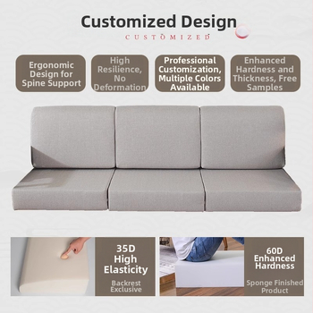 Laneni jastuk za kauč s prugastim ili jednofarbnim uzorkom, klasičan stil, navlaka sa zatvaračem, prilagodljiv kombiniranim sofama