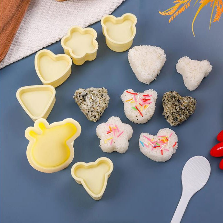 Τρίγωνο καλούπι ρυζιού για ριζόμπαλες – πλαστικό, κατάλληλο για τρόφιμα, για σούσι στο σπίτι, ασφαλές για παιδιά