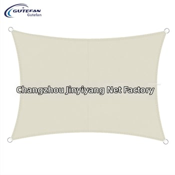 Háromszög alakú árnyékoló vászon, poliészter 160GSM, vízálló index 300, PU bevonat, telepítés nélkül