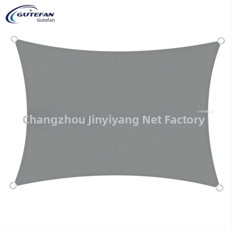 Háromszög alakú árnyékoló vászon, poliészter 160GSM, vízálló index 300, PU bevonat, telepítés nélkül