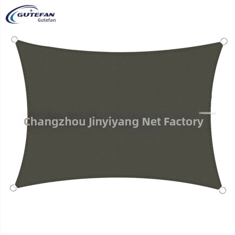 Háromszög alakú árnyékoló vászon, poliészter 160GSM, vízálló index 300, PU bevonat, telepítés nélkül