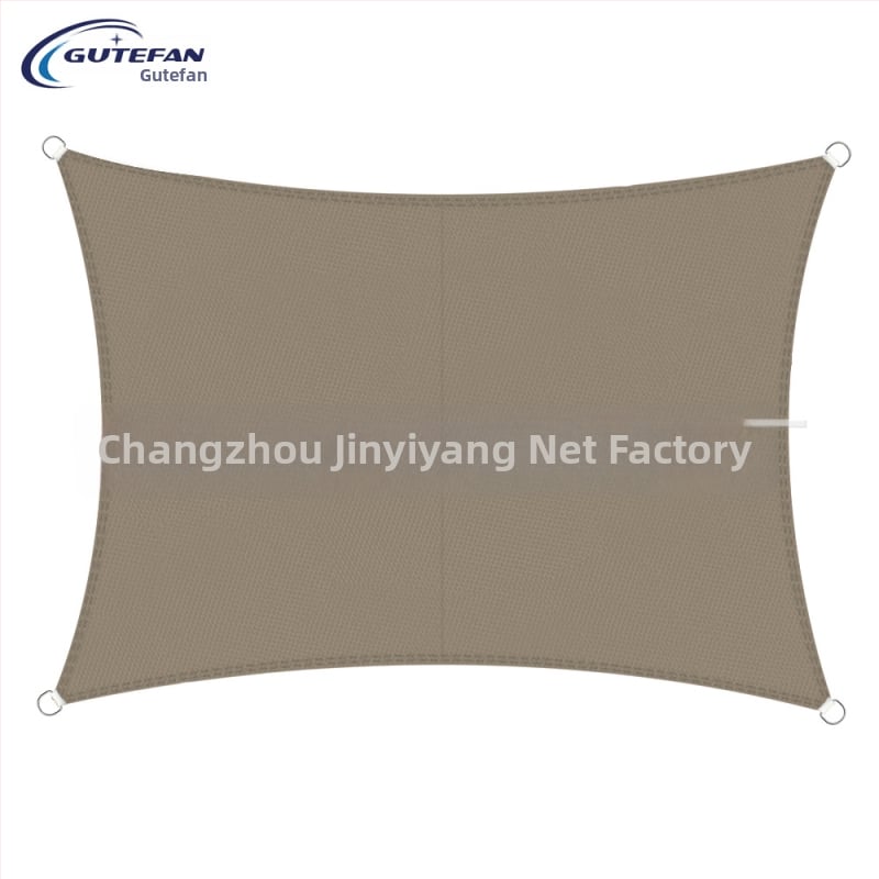 Háromszög alakú árnyékoló vászon, poliészter 160GSM, vízálló index 300, PU bevonat, telepítés nélkül