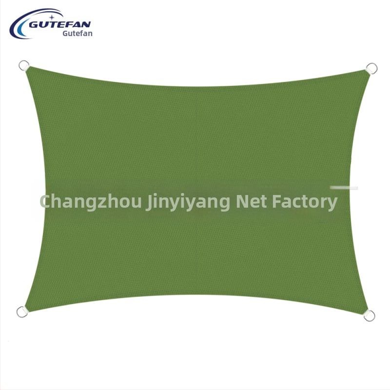 Háromszög alakú árnyékoló vászon, poliészter 160GSM, vízálló index 300, PU bevonat, telepítés nélkül