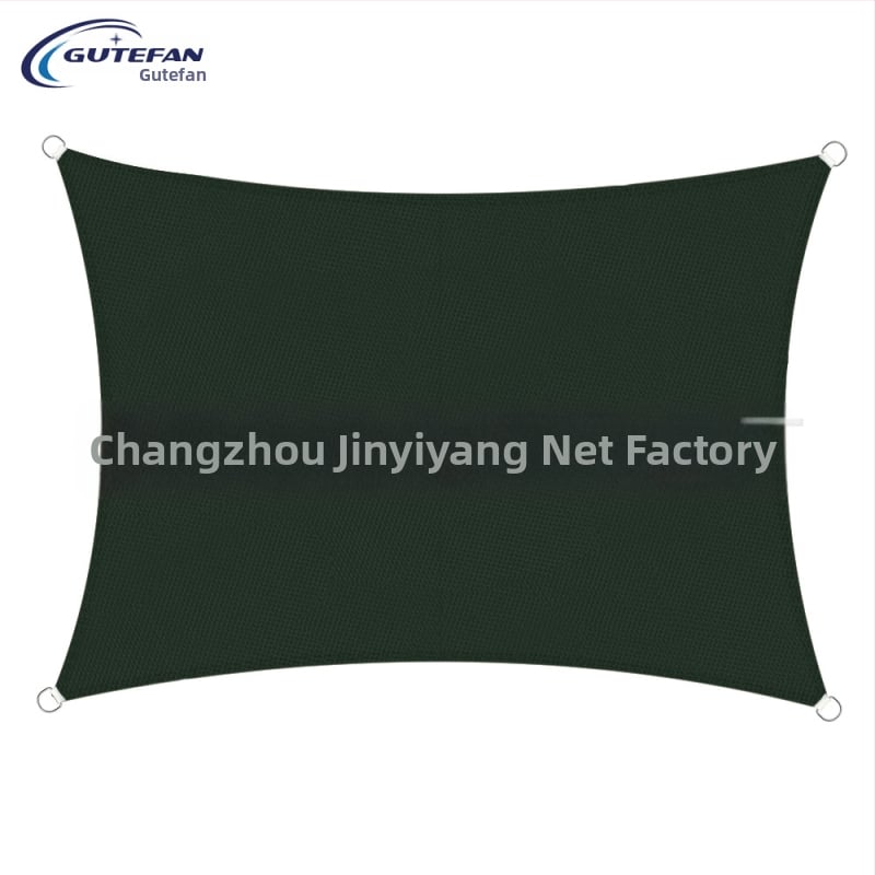 Háromszög alakú árnyékoló vászon, poliészter 160GSM, vízálló index 300, PU bevonat, telepítés nélkül