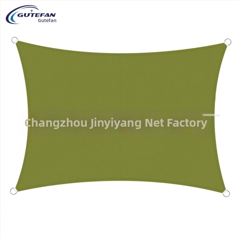 Háromszög alakú árnyékoló vászon, poliészter 160GSM, vízálló index 300, PU bevonat, telepítés nélkül