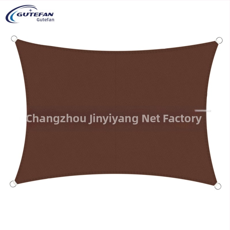 Háromszög alakú árnyékoló vászon, poliészter 160GSM, vízálló index 300, PU bevonat, telepítés nélkül