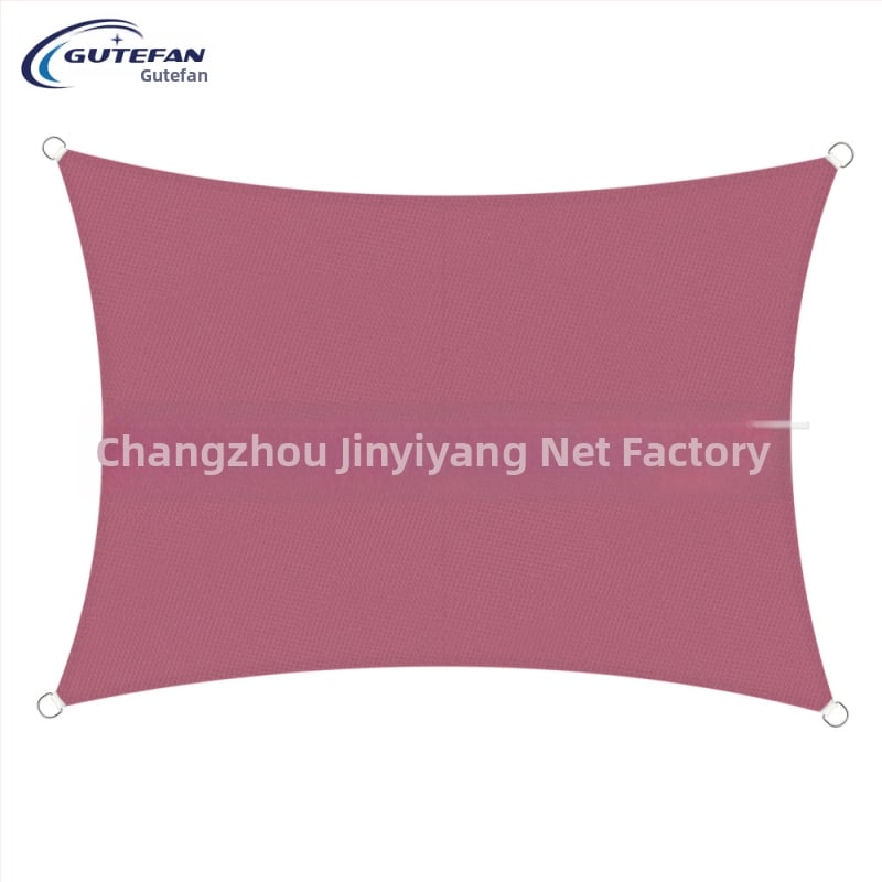 Háromszög alakú árnyékoló vászon, poliészter 160GSM, vízálló index 300, PU bevonat, telepítés nélkül