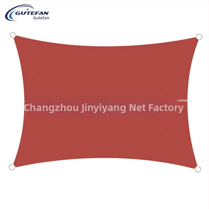 Háromszög alakú árnyékoló vászon, poliészter 160GSM, vízálló index 300, PU bevonat, telepítés nélkül