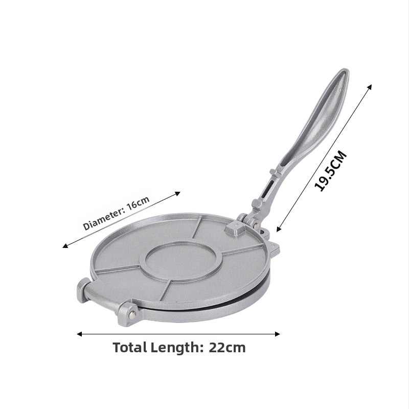 Μεξικάνικη πρέσα τορτιγιών, (αλουμινίου κράμα; χειροκίνητη λειτουργία; εκτύπωση λογότυπου; προσαρμοσμένη επεξεργασία)