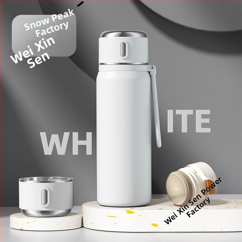 Iskolásoknak szánt hőszigetelt rozsdamentes acél csésze hőmérséklet kijelzővel; belső 316; külső 304; 12–24 óra szigetelés