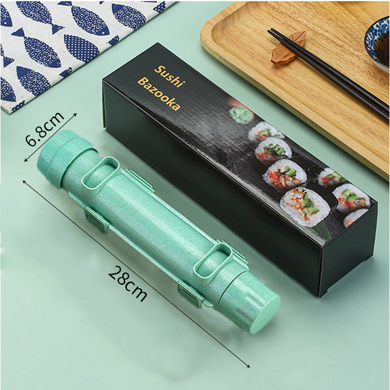Házi DIY sushi formázó készlet - Bazooka stílus, anyag: Wheat Straw PP, származás: Guangdong, logó nyomtatás lehetőség, 2024-es bevezetés