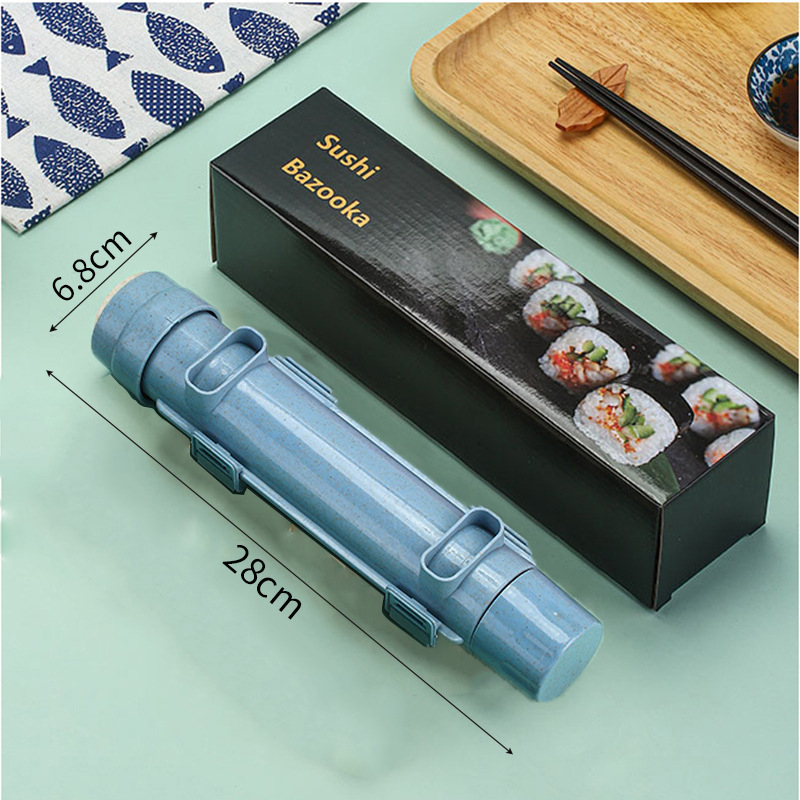 Házi DIY sushi formázó készlet - Bazooka stílus, anyag: Wheat Straw PP, származás: Guangdong, logó nyomtatás lehetőség, 2024-es bevezetés