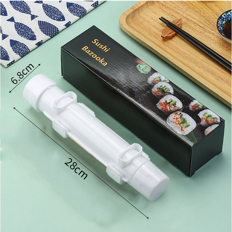 Házi DIY sushi formázó készlet - Bazooka stílus, anyag: Wheat Straw PP, származás: Guangdong, logó nyomtatás lehetőség, 2024-es bevezetés