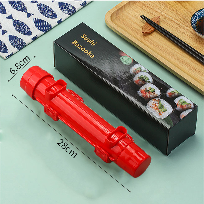 Házi DIY sushi formázó készlet - Bazooka stílus, anyag: Wheat Straw PP, származás: Guangdong, logó nyomtatás lehetőség, 2024-es bevezetés