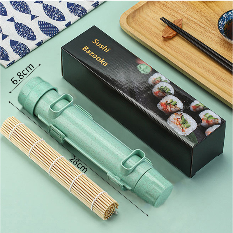 Házi DIY sushi formázó készlet - Bazooka stílus, anyag: Wheat Straw PP, származás: Guangdong, logó nyomtatás lehetőség, 2024-es bevezetés