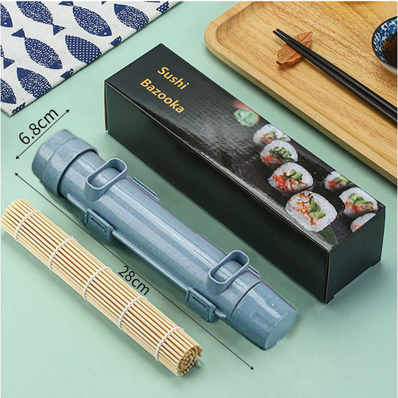 Házi DIY sushi formázó készlet - Bazooka stílus, anyag: Wheat Straw PP, származás: Guangdong, logó nyomtatás lehetőség, 2024-es bevezetés