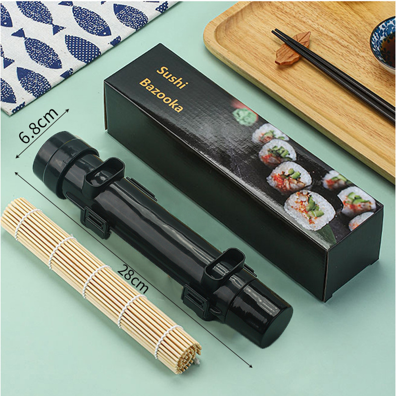 Házi DIY sushi formázó készlet - Bazooka stílus, anyag: Wheat Straw PP, származás: Guangdong, logó nyomtatás lehetőség, 2024-es bevezetés