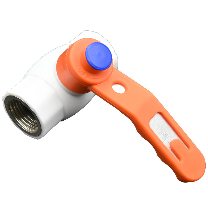 PPR dvojitý vnútorný závit guľový ventil, štandardná hrúbka steny, stupeň A