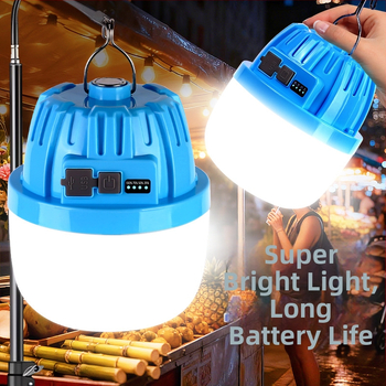 Lampă de camping în aer liber, cu durată ultra-lungă a bateriei, lampă pentru cort, iluminare reîncărcabilă pentru situații de urgență