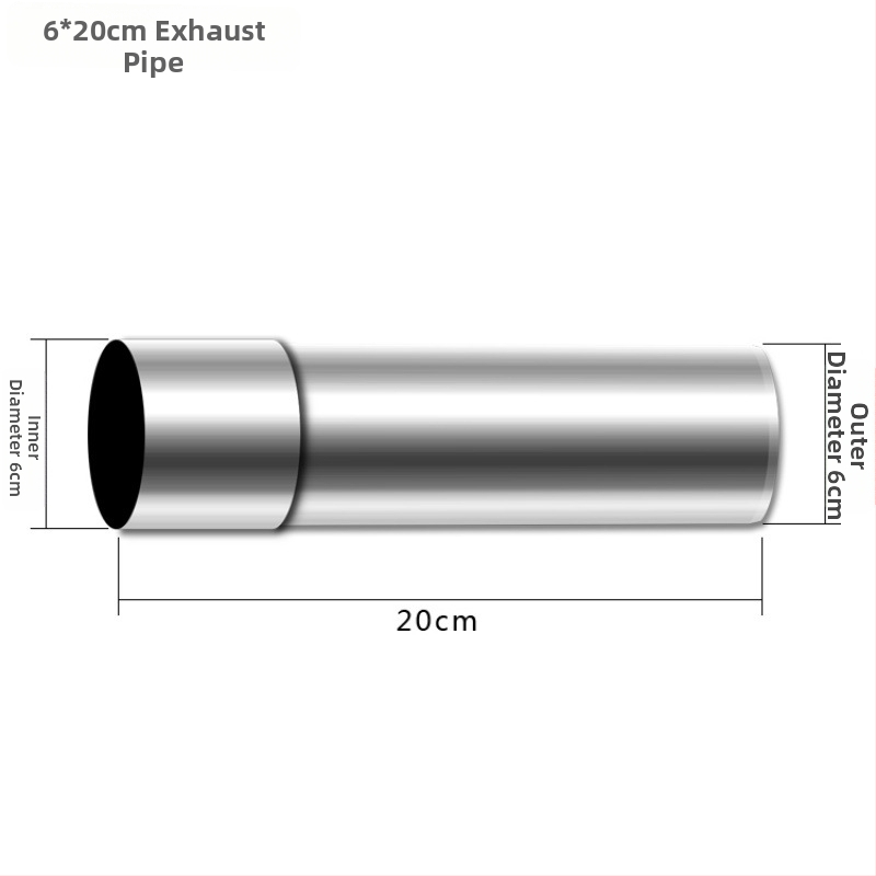 Nerezový oblúk na výfukovú rúru kuchynského plynového ohrievača vody, s kontrolou proti spätnému toku a páskou z hliníkovej fólie
