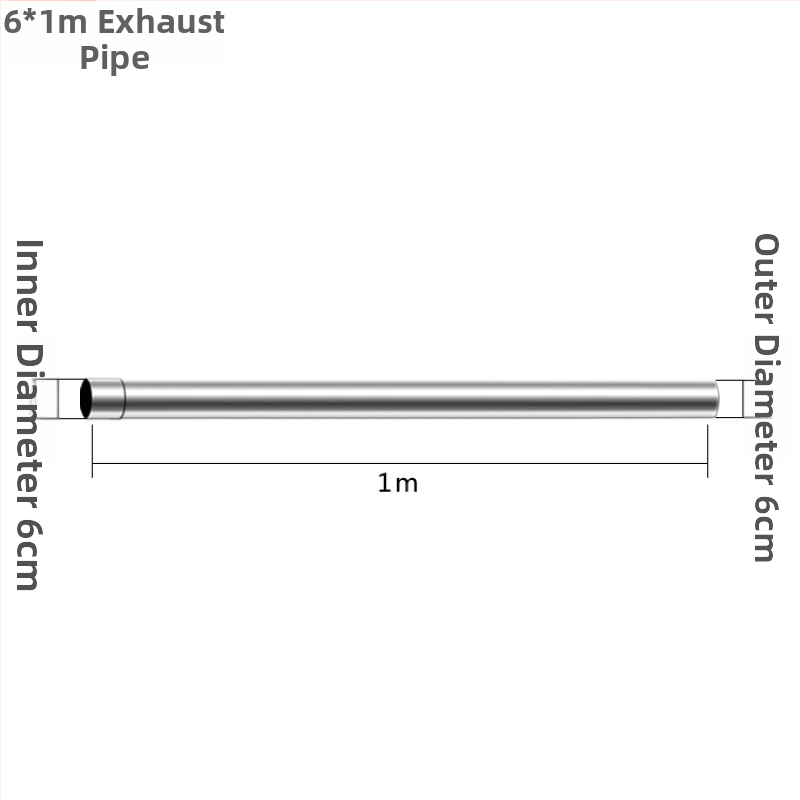 Nerezový oblúk na výfukovú rúru kuchynského plynového ohrievača vody, s kontrolou proti spätnému toku a páskou z hliníkovej fólie
