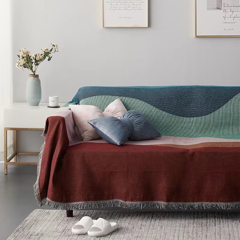 Navlaka za kauč od poliestera – potpuno prekrivanje za kutnu sofu, moderni minimalistički stil, 80% poliester, Aimengya