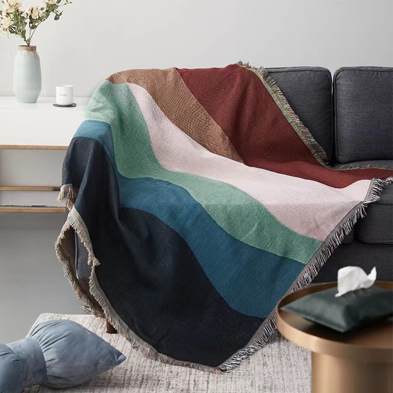 Navlaka za kauč od poliestera – potpuno prekrivanje za kutnu sofu, moderni minimalistički stil, 80% poliester, Aimengya