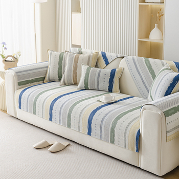 Chenille jastučnica za kauč – doily tip sa geometrijskim uzorkom, za modularni kauč, minimalističkog stila (Materijal: chenille; Uzorak: geometrijski; Pogodno za modularni kauč; Stil: minimalistički; Oblik: doily-tip)