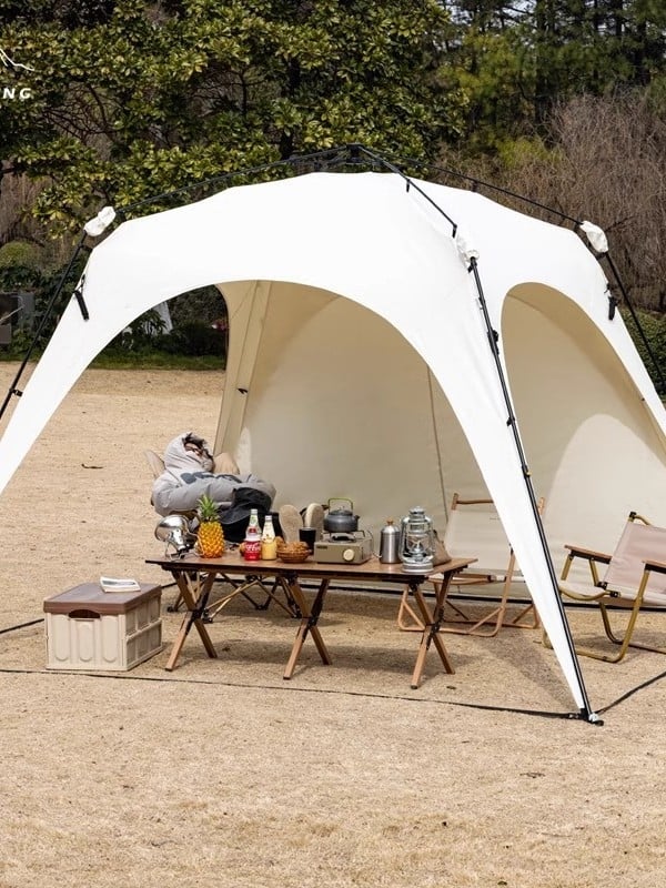 Automata gyorsan nyíló kültéri kupol sátor kempingezéshez; szélvédő és esőálló; egyrétegű konstrukció; szálas rudak; külső, belső és padló Oxford anyagból; súly 8,6 kg; külső vízállóság >3000 mm; alkalmas tavaszra és őszre