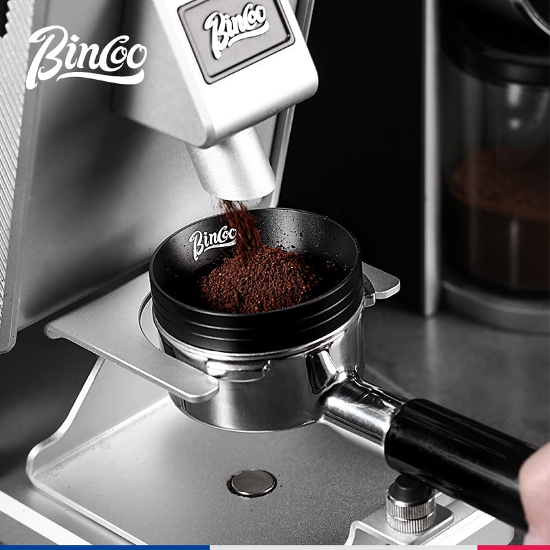 Mâner portafiltru espresso cu inel magnetic pentru praf, 51/53/58 mm, aliaj de aluminiu