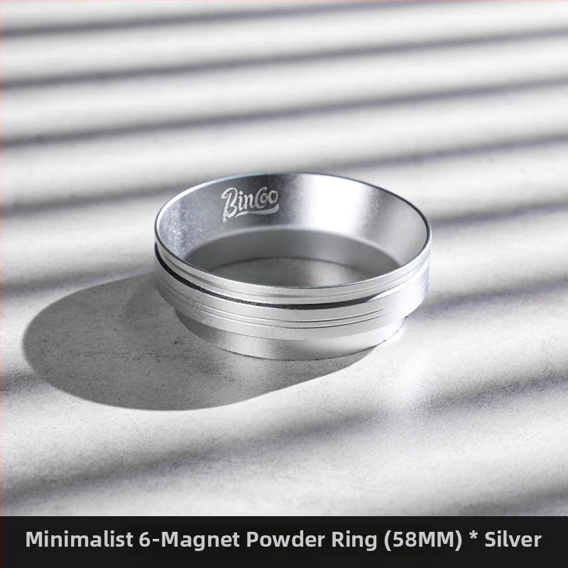 Rukoväť na espresso portafilter s magnetickým prachovým prstencom, 51/53/58 mm, hliníková zliatina