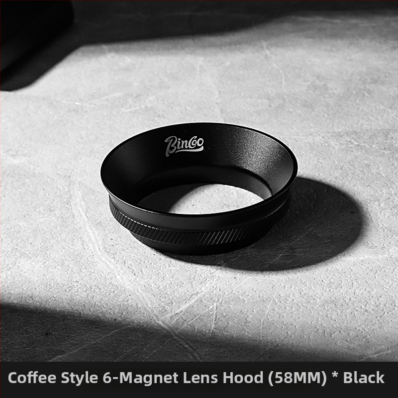 Rukoväť na espresso portafilter s magnetickým prachovým prstencom, 51/53/58 mm, hliníková zliatina