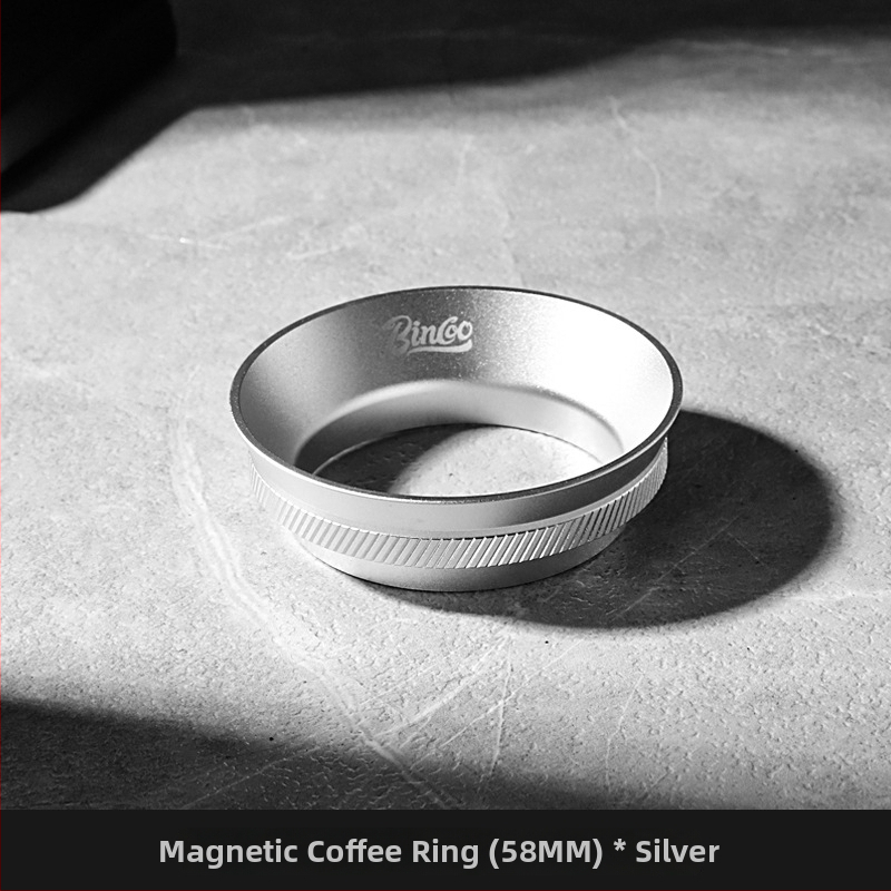 Rukoväť na espresso portafilter s magnetickým prachovým prstencom, 51/53/58 mm, hliníková zliatina