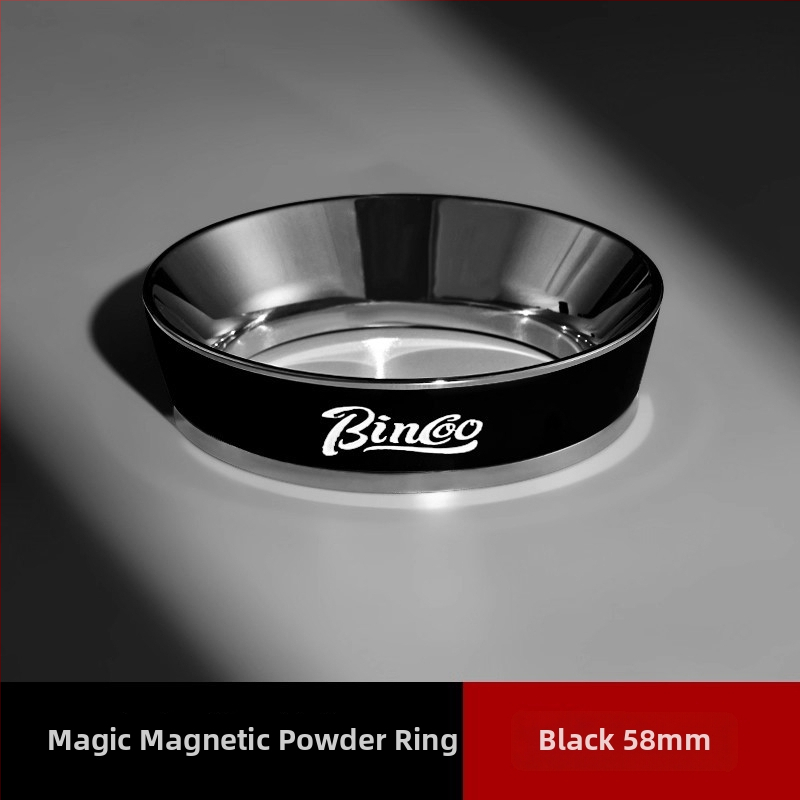 Rukoväť na espresso portafilter s magnetickým prachovým prstencom, 51/53/58 mm, hliníková zliatina