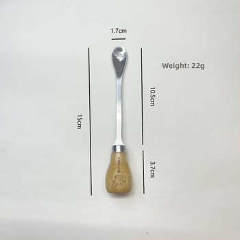 Разбърквач за яйца, разделител за белтъци и преса за пюре - 8-частен комплект кухненски прибори от неръждаема стомана с дръжки от гумирано дърво
