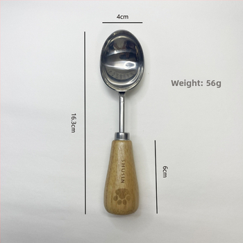 Разбърквач за яйца, разделител за белтъци и преса за пюре - 8-частен комплект кухненски прибори от неръждаема стомана с дръжки от гумирано дърво